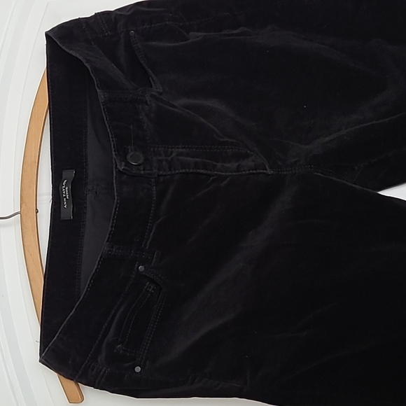 Ann Taylor size 12p Black Skinny & Slimming brushed velvet pants - Picture 4 of 7